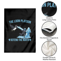 The Loon Platoon Defend The North Garden Flag Minnesota Rebel Loon Resist