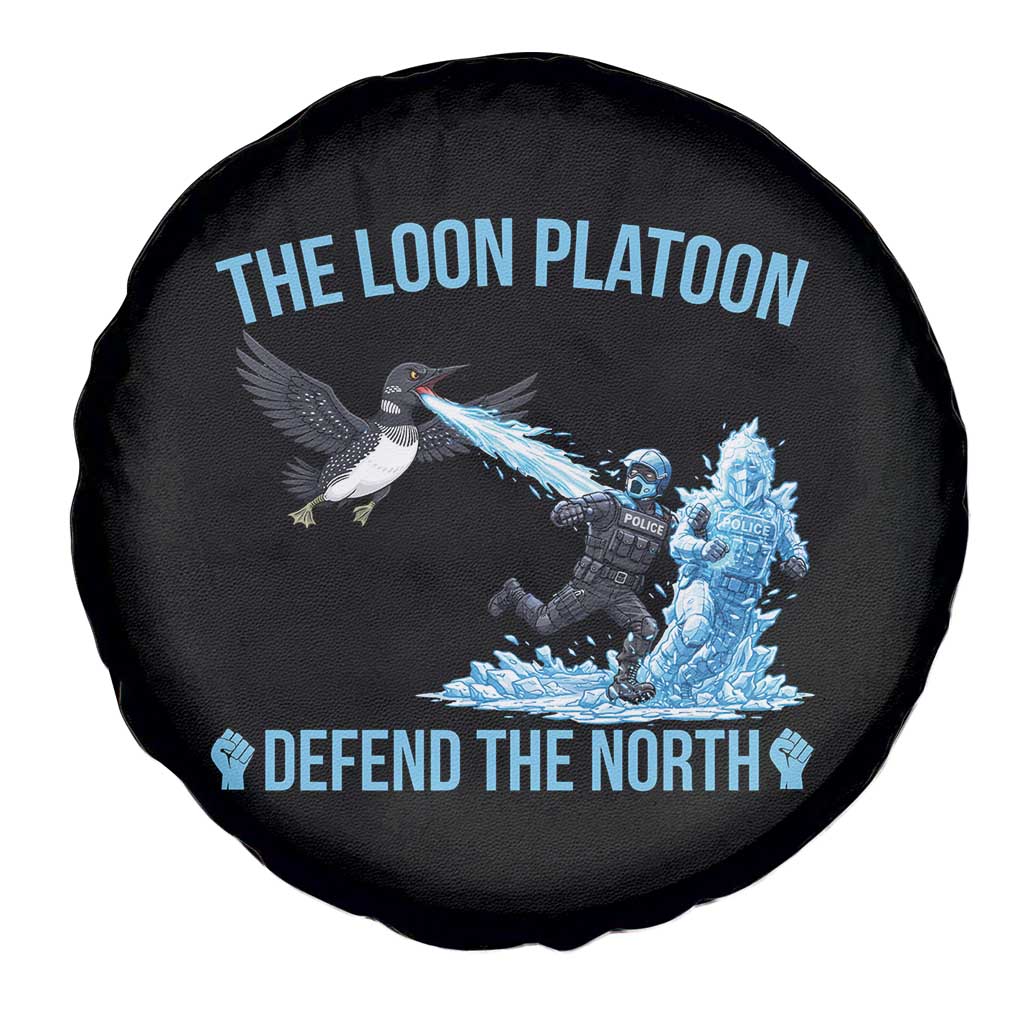 The Loon Platoon Defend The North Spare Tire Cover Minnesota Rebel Loon Resist