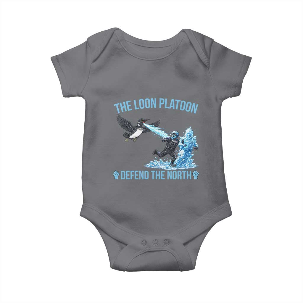 The Loon Platoon Defend The North Baby Onesie Minnesota Rebel Loon Resist