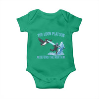 The Loon Platoon Defend The North Baby Onesie Minnesota Rebel Loon Resist
