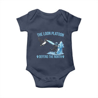 The Loon Platoon Defend The North Baby Onesie Minnesota Rebel Loon Resist
