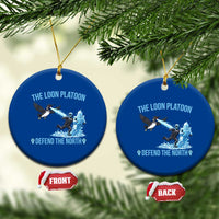 The Loon Platoon Defend The North Ceramic Ornament Minnesota Rebel Loon Resist