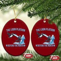 The Loon Platoon Defend The North Ceramic Ornament Minnesota Rebel Loon Resist
