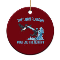 The Loon Platoon Defend The North Ceramic Ornament Minnesota Rebel Loon Resist