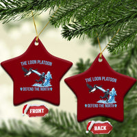 The Loon Platoon Defend The North Ceramic Ornament Minnesota Rebel Loon Resist