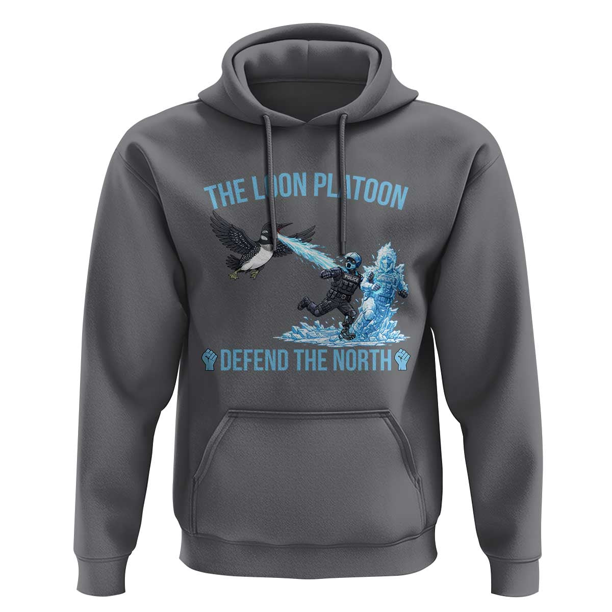 The Loon Platoon Defend The North Hoodie Minnesota Rebel Loon Resist