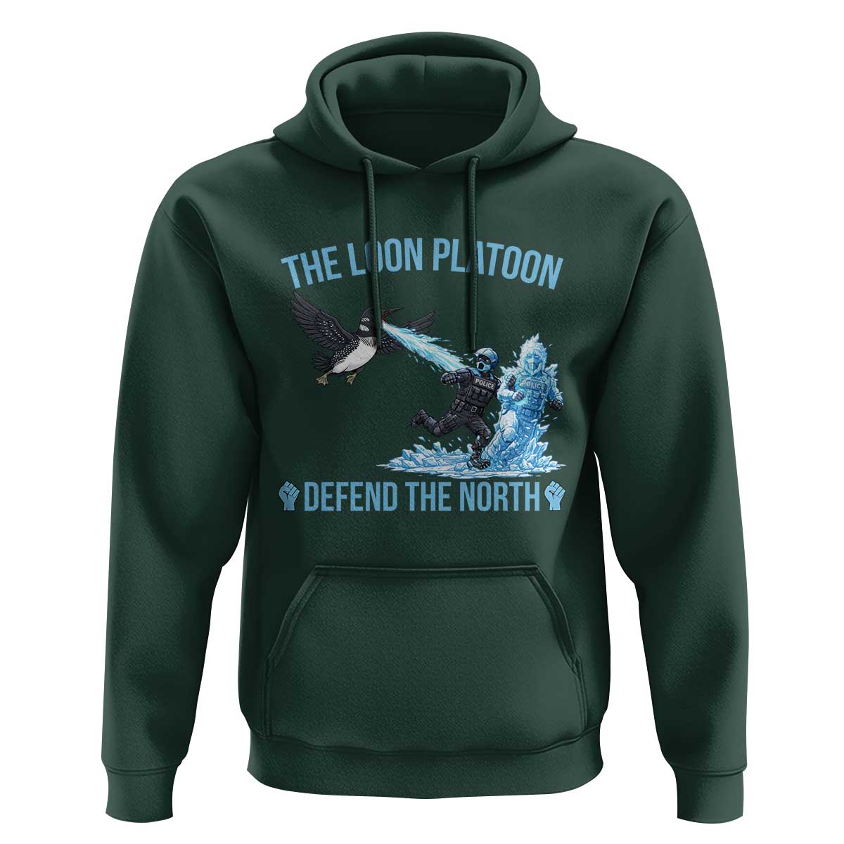 The Loon Platoon Defend The North Hoodie Minnesota Rebel Loon Resist