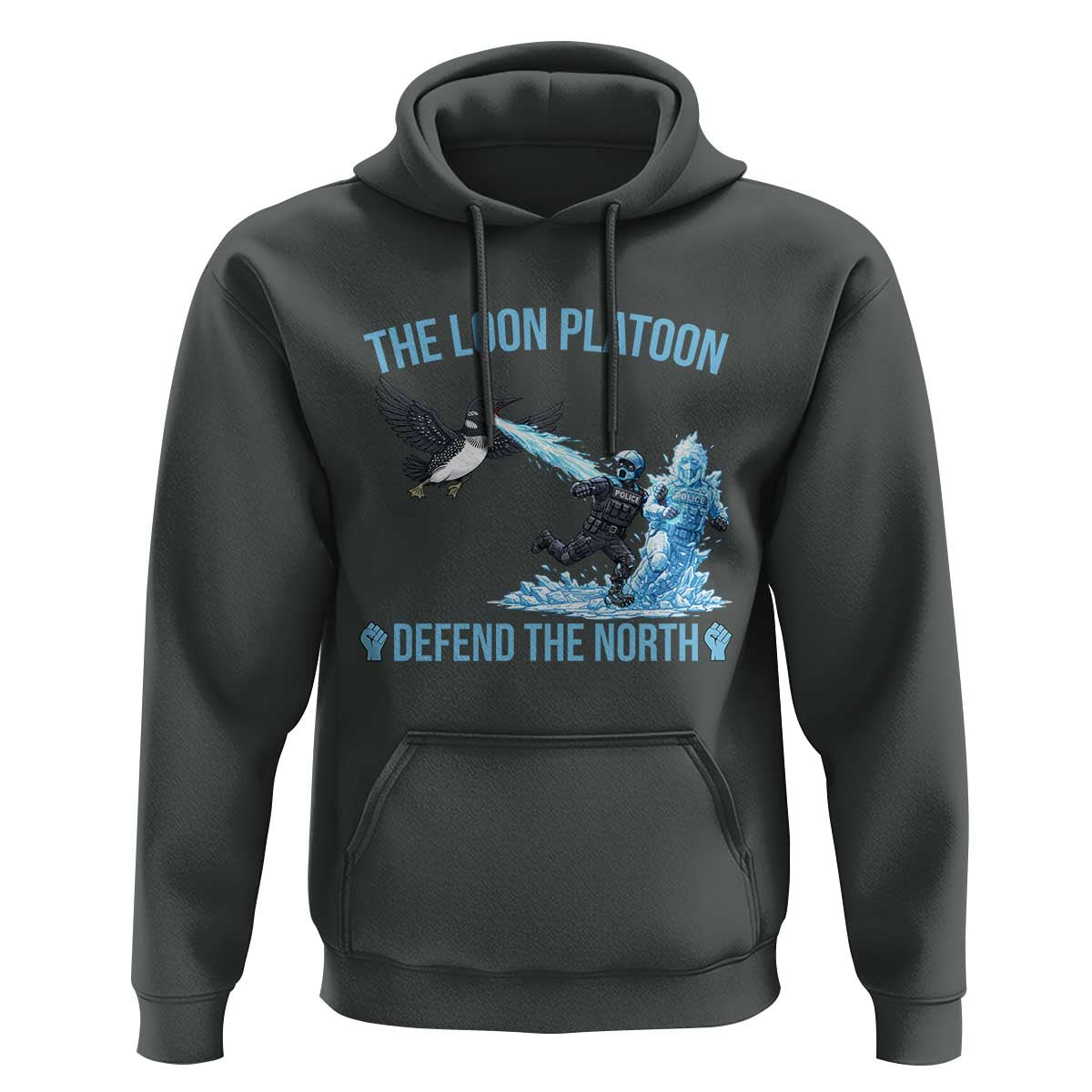 The Loon Platoon Defend The North Hoodie Minnesota Rebel Loon Resist