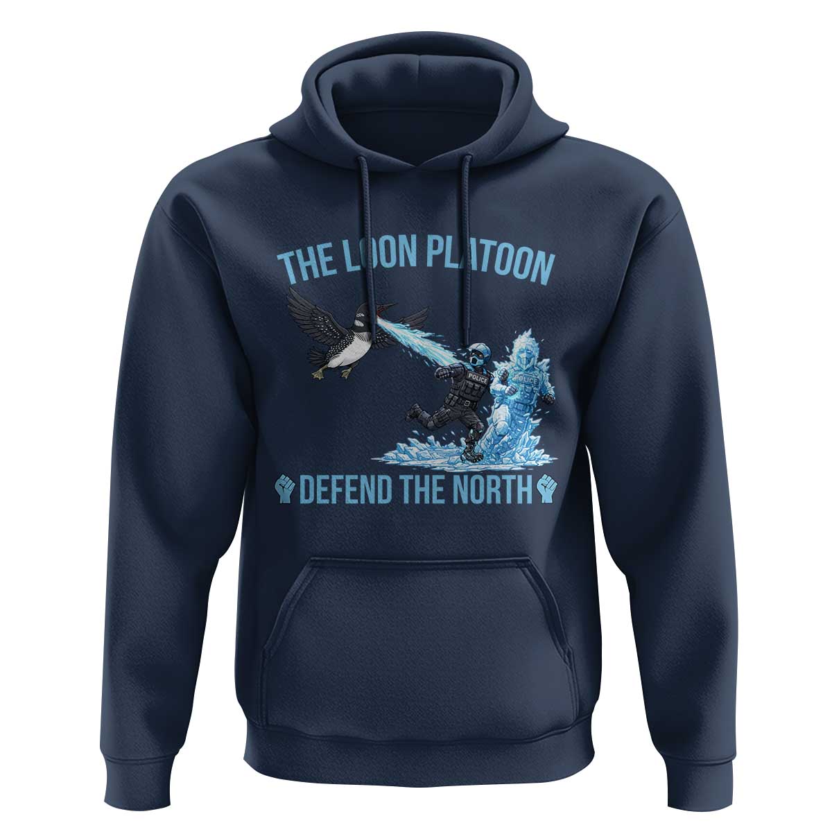 The Loon Platoon Defend The North Hoodie Minnesota Rebel Loon Resist