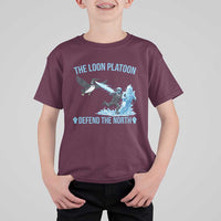 The Loon Platoon Defend The North T Shirt For Kid Minnesota Rebel Loon Resist