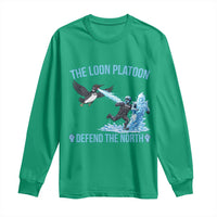 The Loon Platoon Defend The North Long Sleeve Shirt Minnesota Rebel Loon Resist