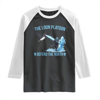 The Loon Platoon Defend The North Raglan Shirt Minnesota Rebel Loon Resist