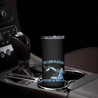 The Loon Platoon Defend The North Skinny Tumbler Minnesota Rebel Loon Resist