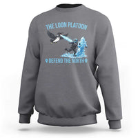 The Loon Platoon Defend The North Sweatshirt Minnesota Rebel Loon Resist