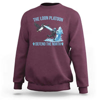 The Loon Platoon Defend The North Sweatshirt Minnesota Rebel Loon Resist