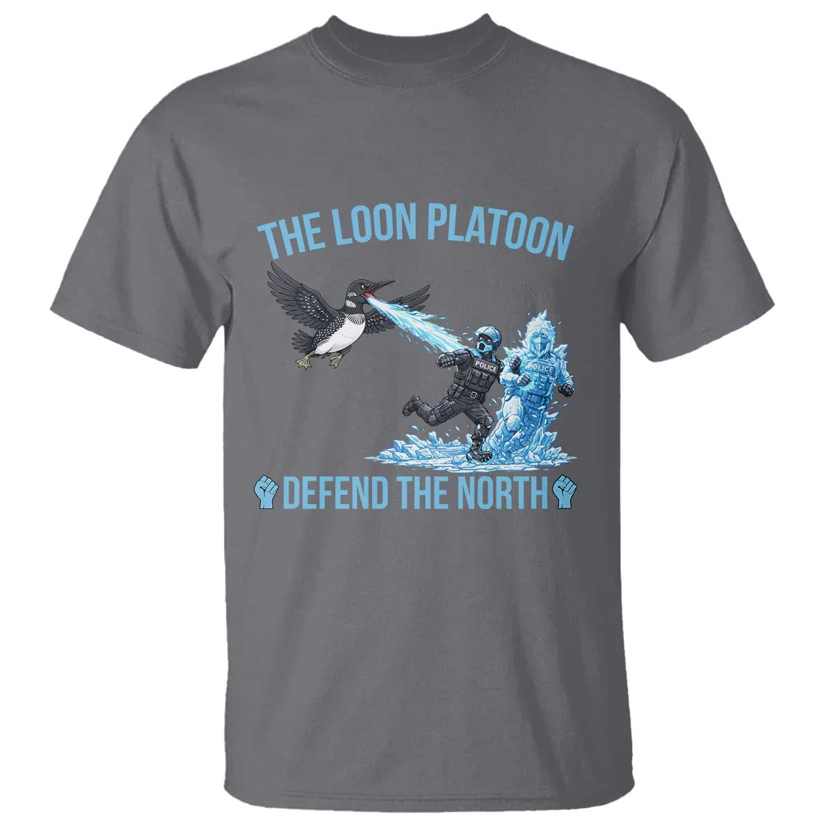 The Loon Platoon Defend The North T Shirt Minnesota Rebel Loon Resist