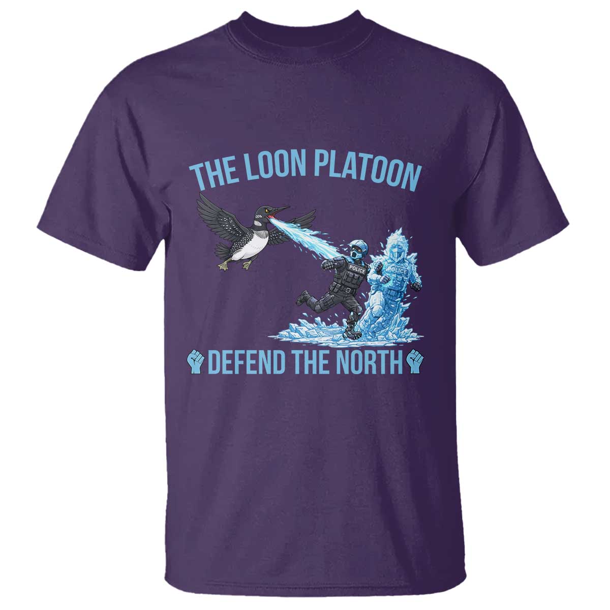 The Loon Platoon Defend The North T Shirt Minnesota Rebel Loon Resist