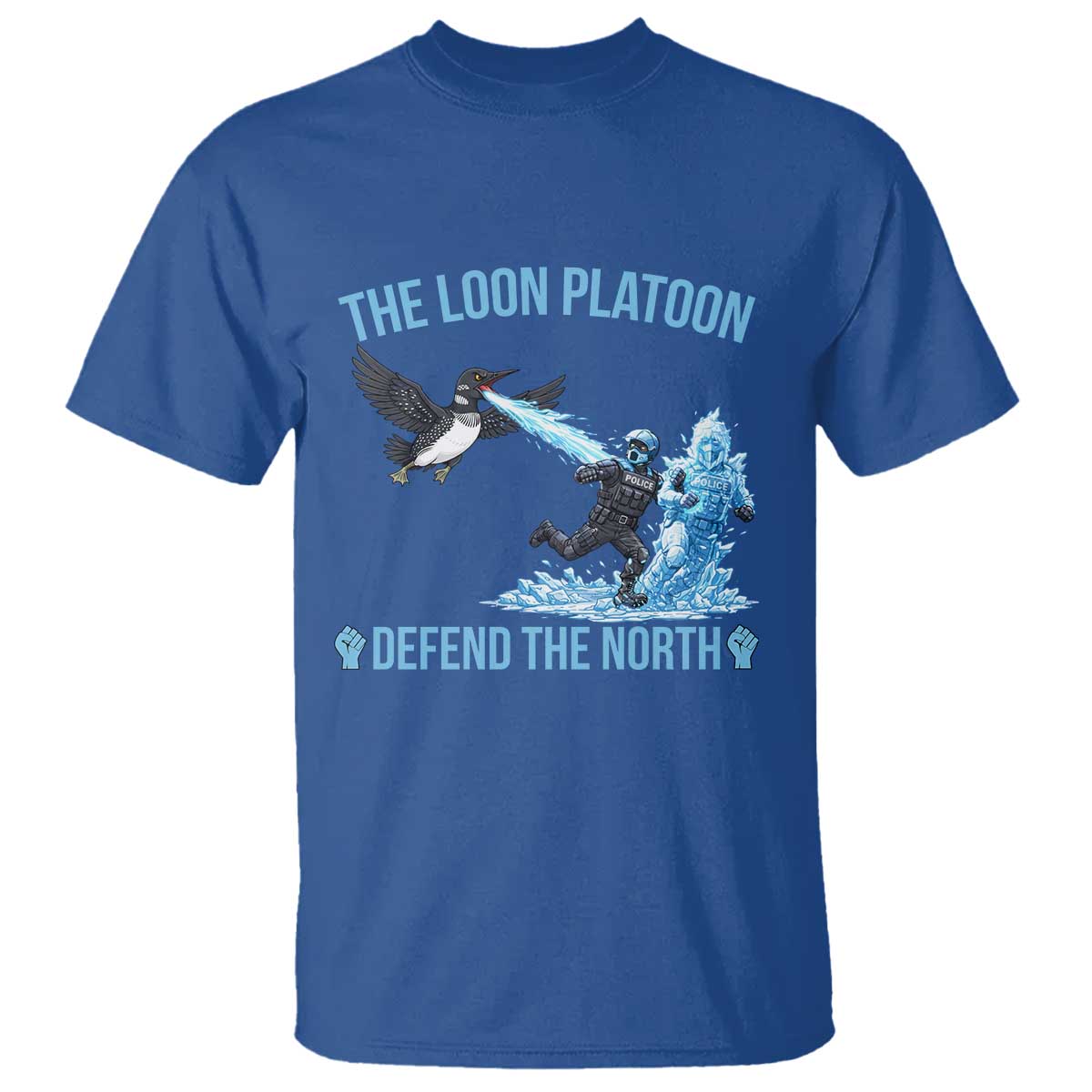 The Loon Platoon Defend The North T Shirt Minnesota Rebel Loon Resist