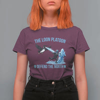 The Loon Platoon Defend The North T Shirt For Women Minnesota Rebel Loon Resist
