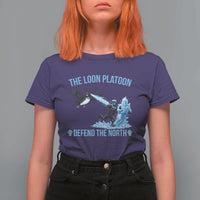 The Loon Platoon Defend The North T Shirt For Women Minnesota Rebel Loon Resist