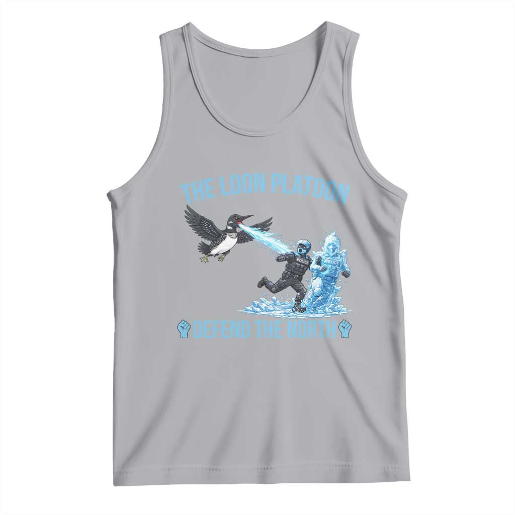 The Loon Platoon Defend The North Tank Top Minnesota Rebel Loon Resist