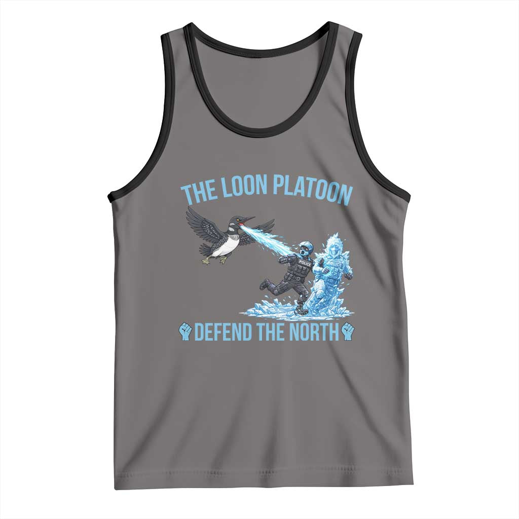 The Loon Platoon Defend The North Tank Top Minnesota Rebel Loon Resist