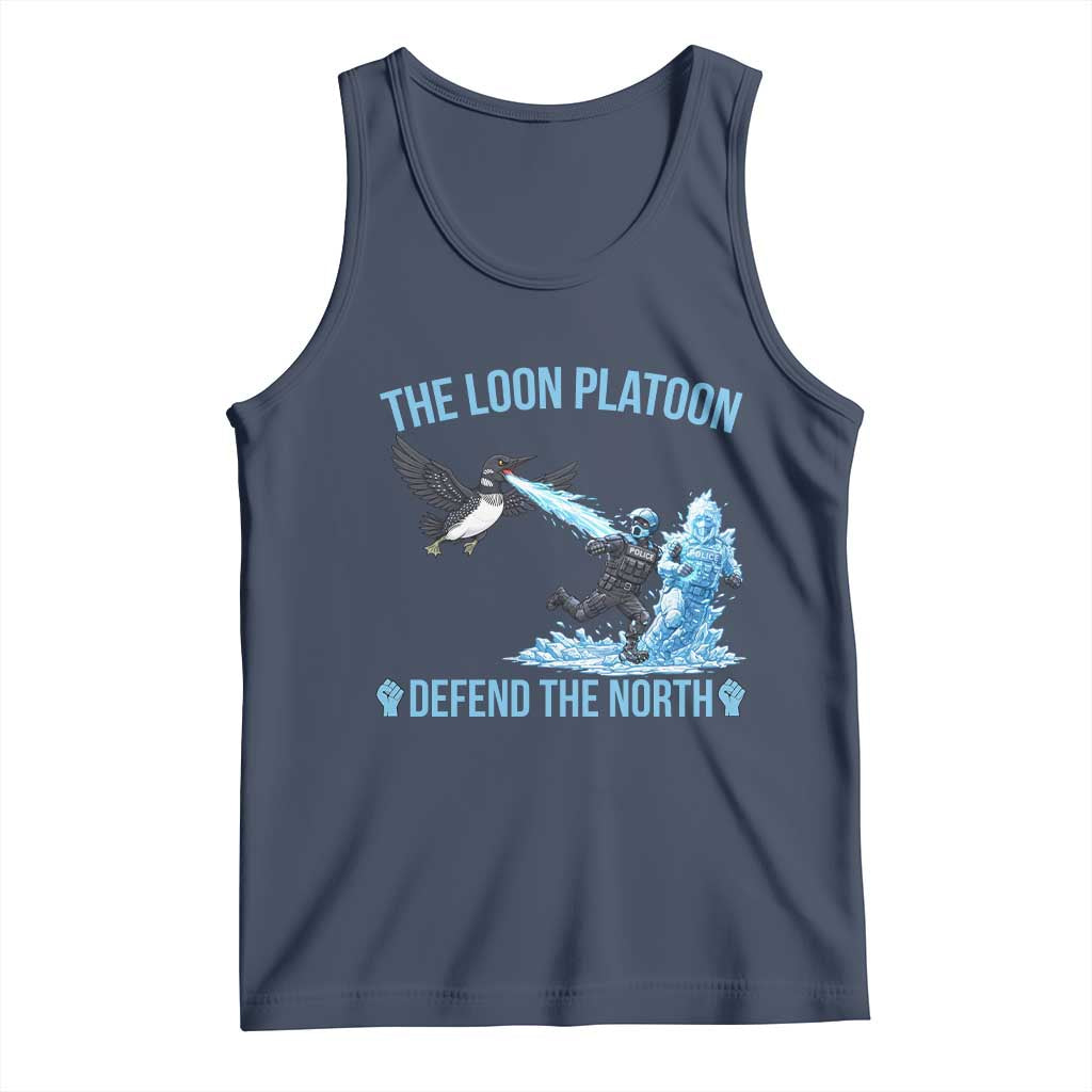The Loon Platoon Defend The North Tank Top Minnesota Rebel Loon Resist