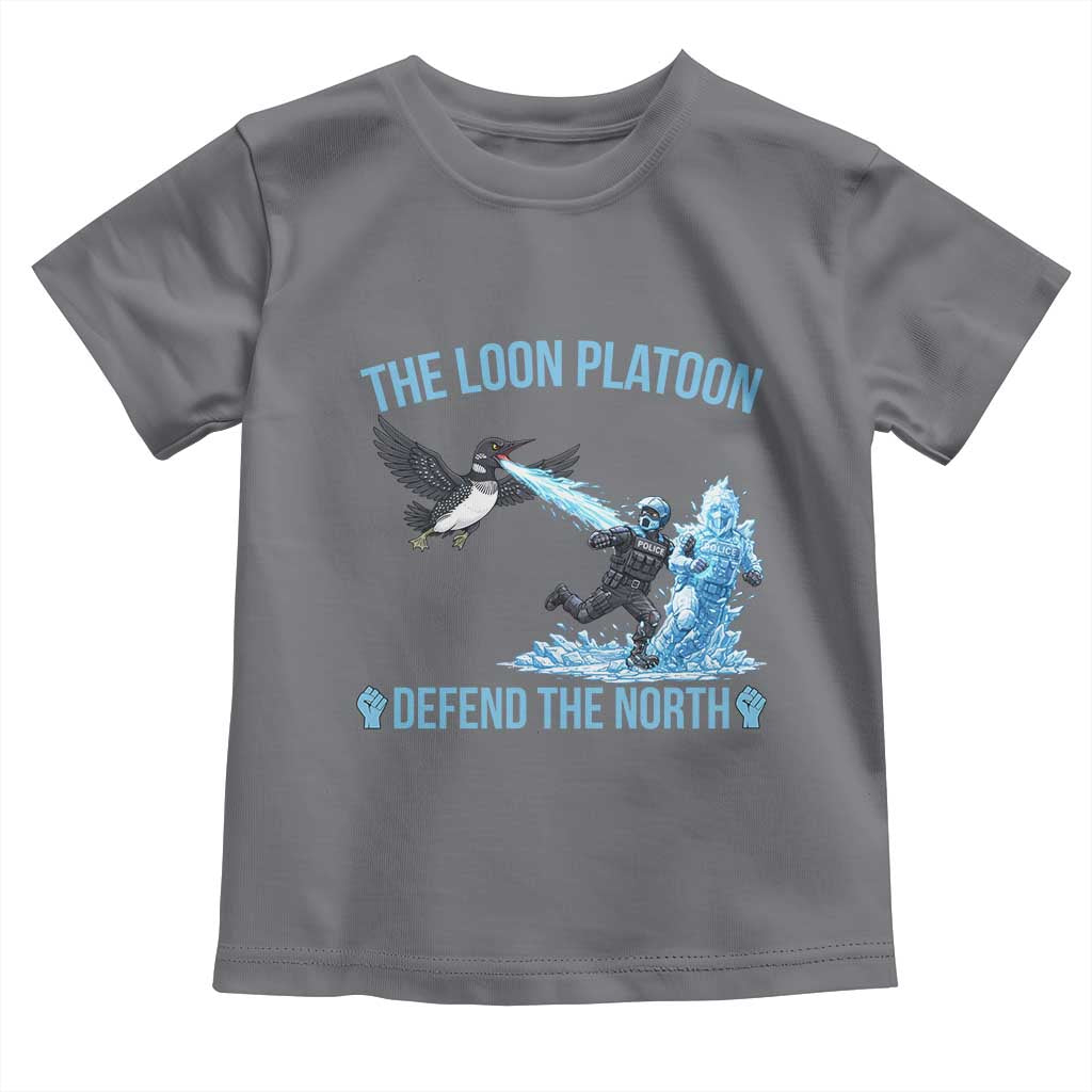 The Loon Platoon Defend The North Toddler T Shirt Minnesota Rebel Loon Resist