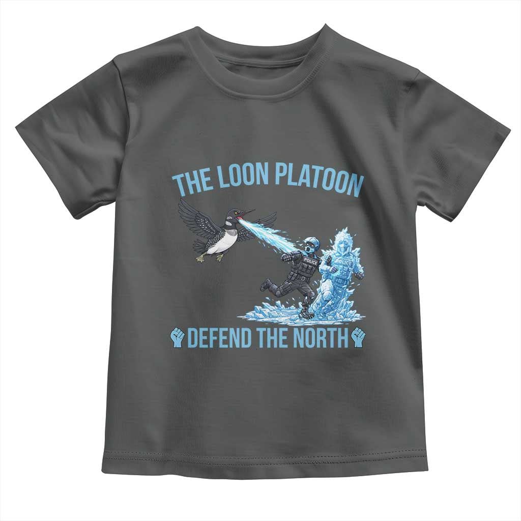 The Loon Platoon Defend The North Toddler T Shirt Minnesota Rebel Loon Resist