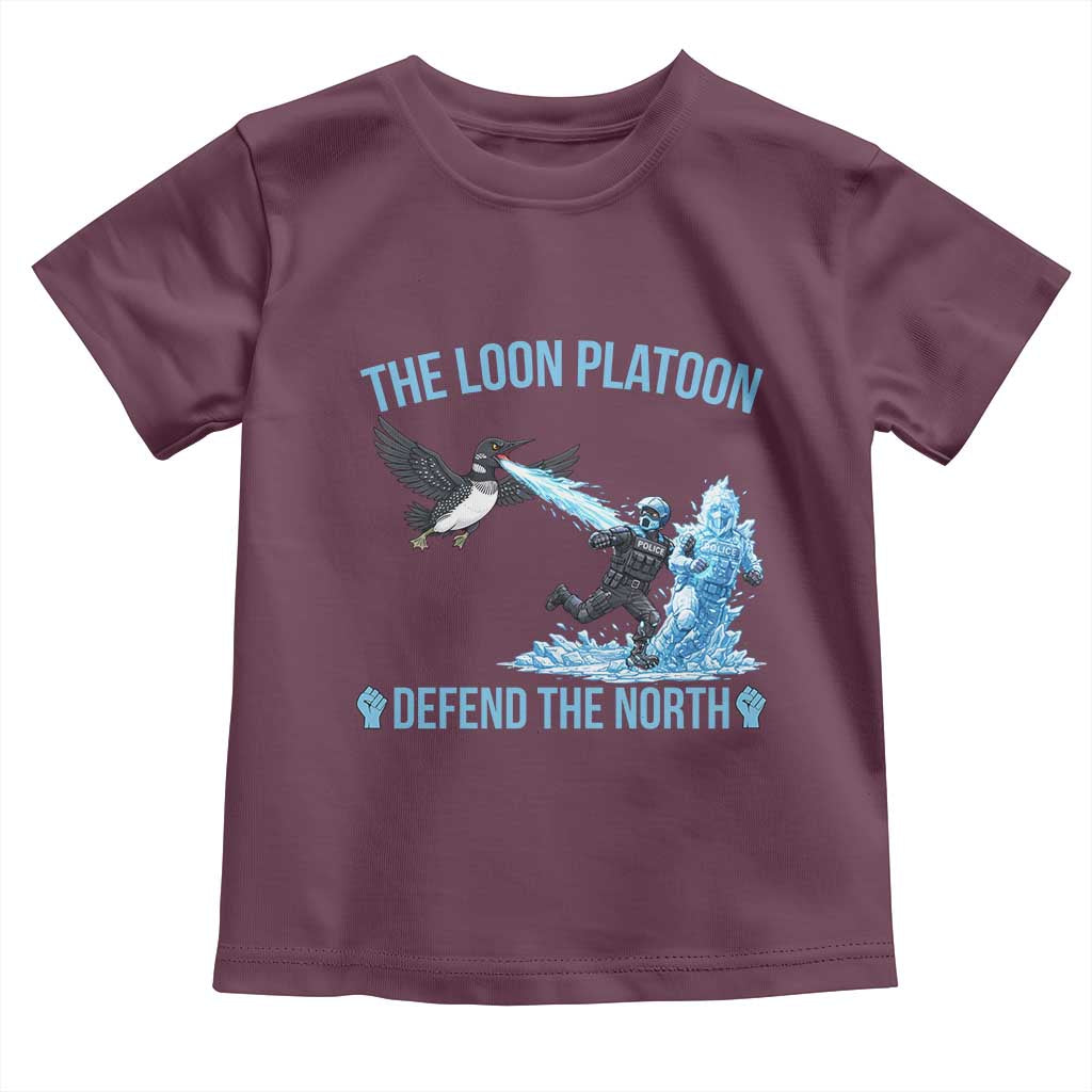 The Loon Platoon Defend The North Toddler T Shirt Minnesota Rebel Loon Resist