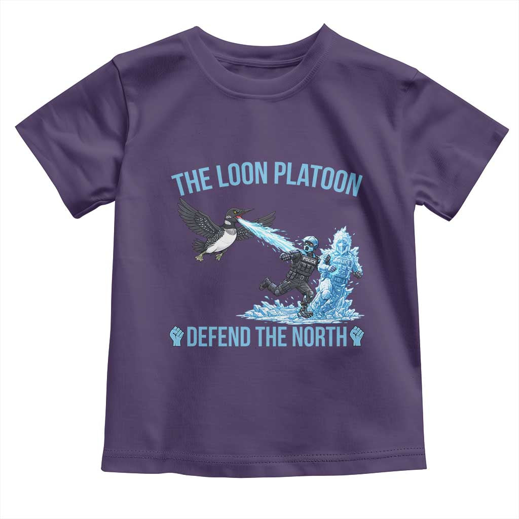 The Loon Platoon Defend The North Toddler T Shirt Minnesota Rebel Loon Resist