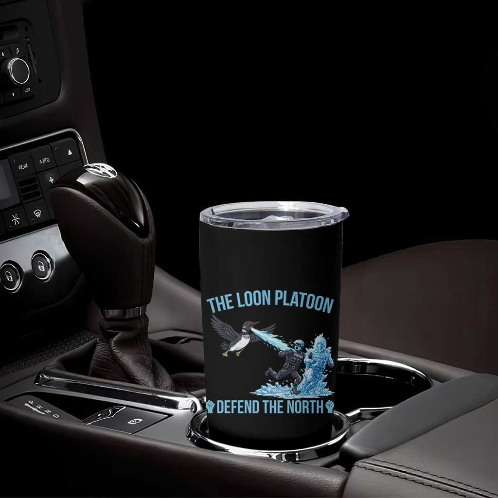 The Loon Platoon Defend The North Tumbler Cup Minnesota Rebel Loon Resist
