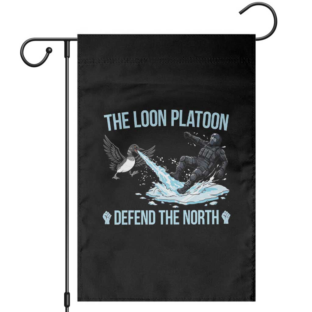 The Loon Platoon Defend The North Garden Flag Minnesota State Bird Rebel