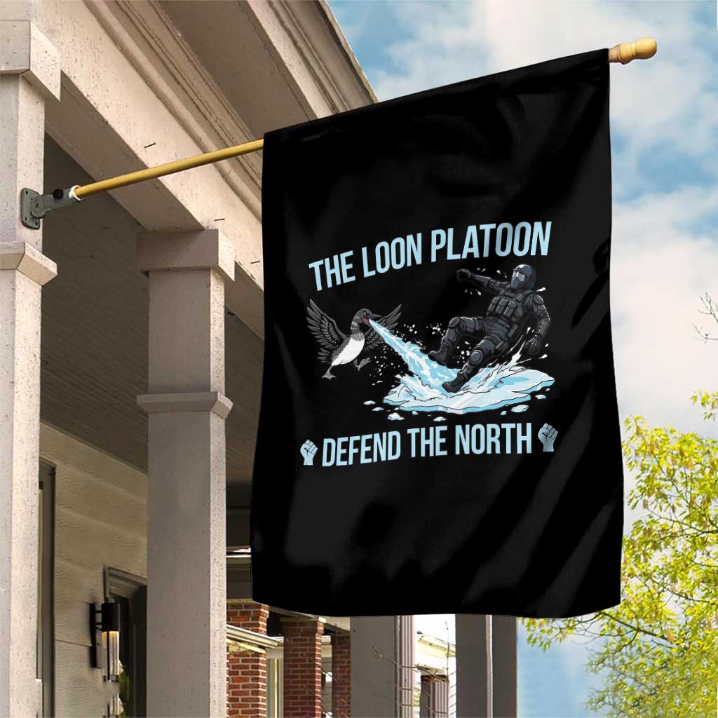 The Loon Platoon Defend The North Garden Flag Minnesota State Bird Rebel