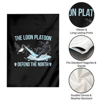 The Loon Platoon Defend The North Garden Flag Minnesota State Bird Rebel
