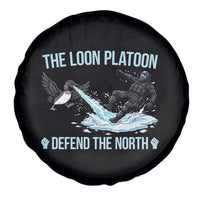 The Loon Platoon Defend The North Spare Tire Cover Minnesota State Bird Rebel
