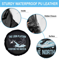 The Loon Platoon Defend The North Spare Tire Cover Minnesota State Bird Rebel