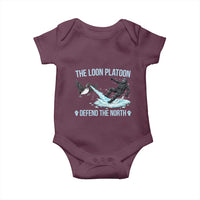 The Loon Platoon Defend The North Baby Onesie Minnesota State Bird Rebel