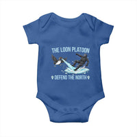 The Loon Platoon Defend The North Baby Onesie Minnesota State Bird Rebel
