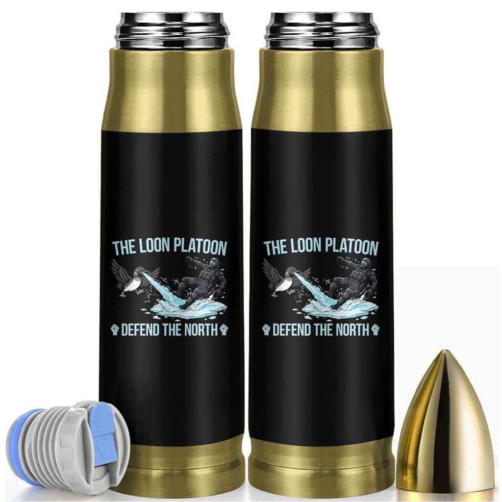 The Loon Platoon Defend The North Bullet Tumbler Minnesota State Bird Rebel