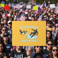 The Loon Platoon Defend The North Protest Sign Minnesota State Bird Rebel