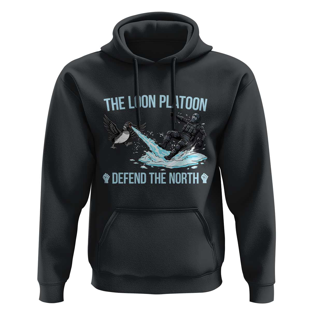 The Loon Platoon Defend The North Hoodie Minnesota State Bird Rebel