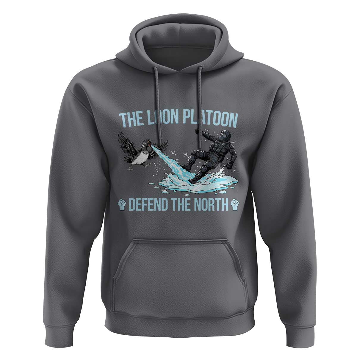 The Loon Platoon Defend The North Hoodie Minnesota State Bird Rebel
