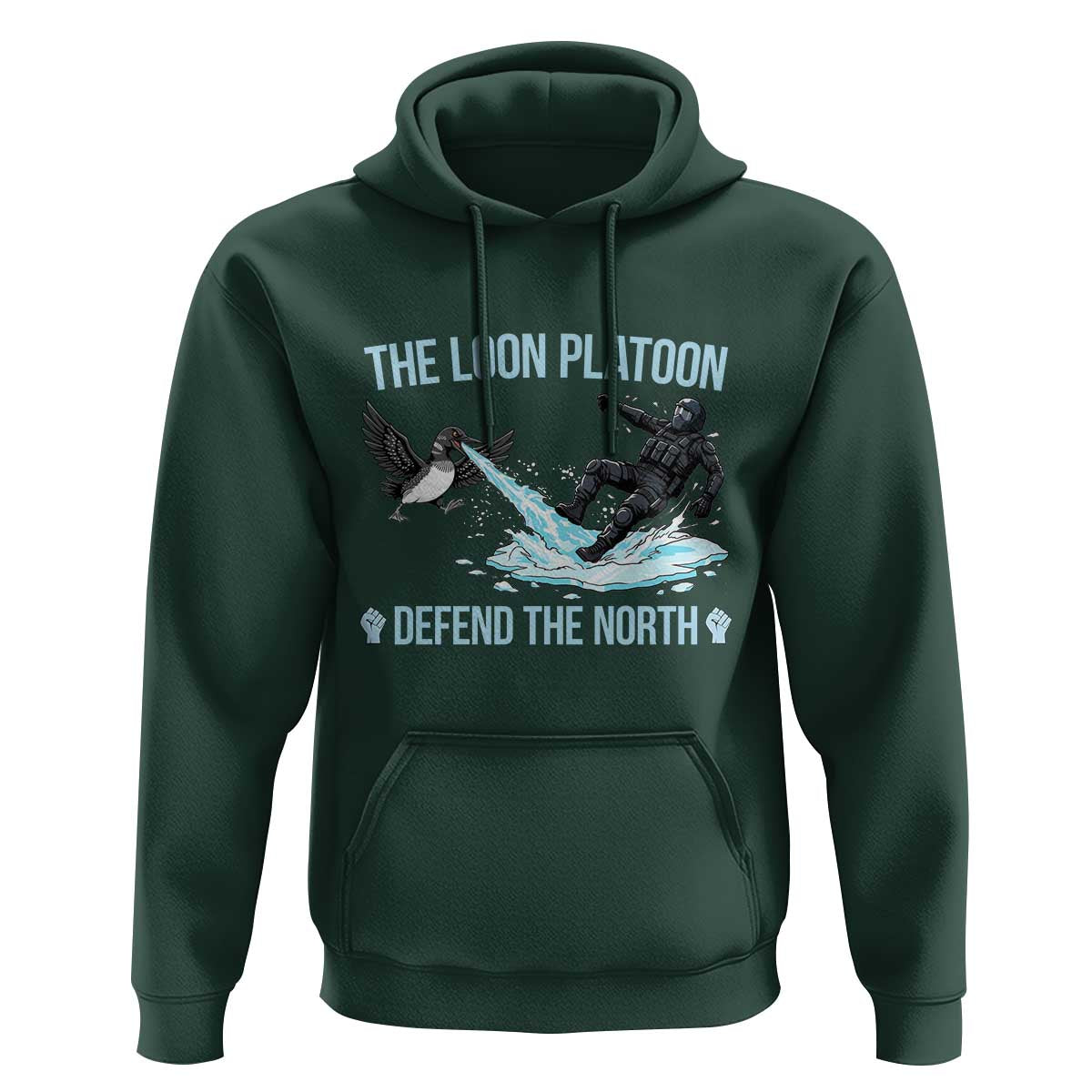 The Loon Platoon Defend The North Hoodie Minnesota State Bird Rebel