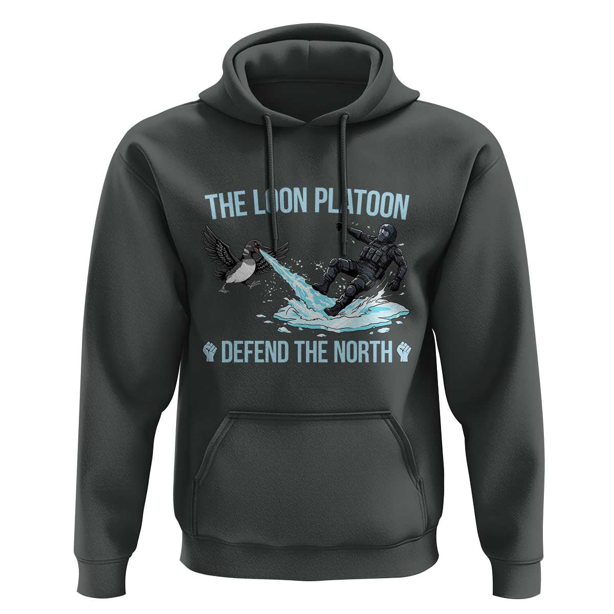 The Loon Platoon Defend The North Hoodie Minnesota State Bird Rebel