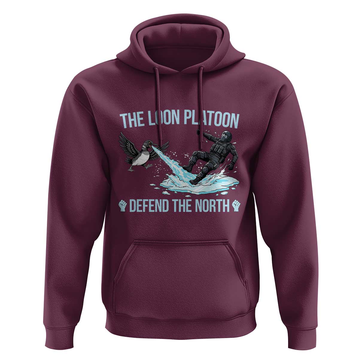 The Loon Platoon Defend The North Hoodie Minnesota State Bird Rebel