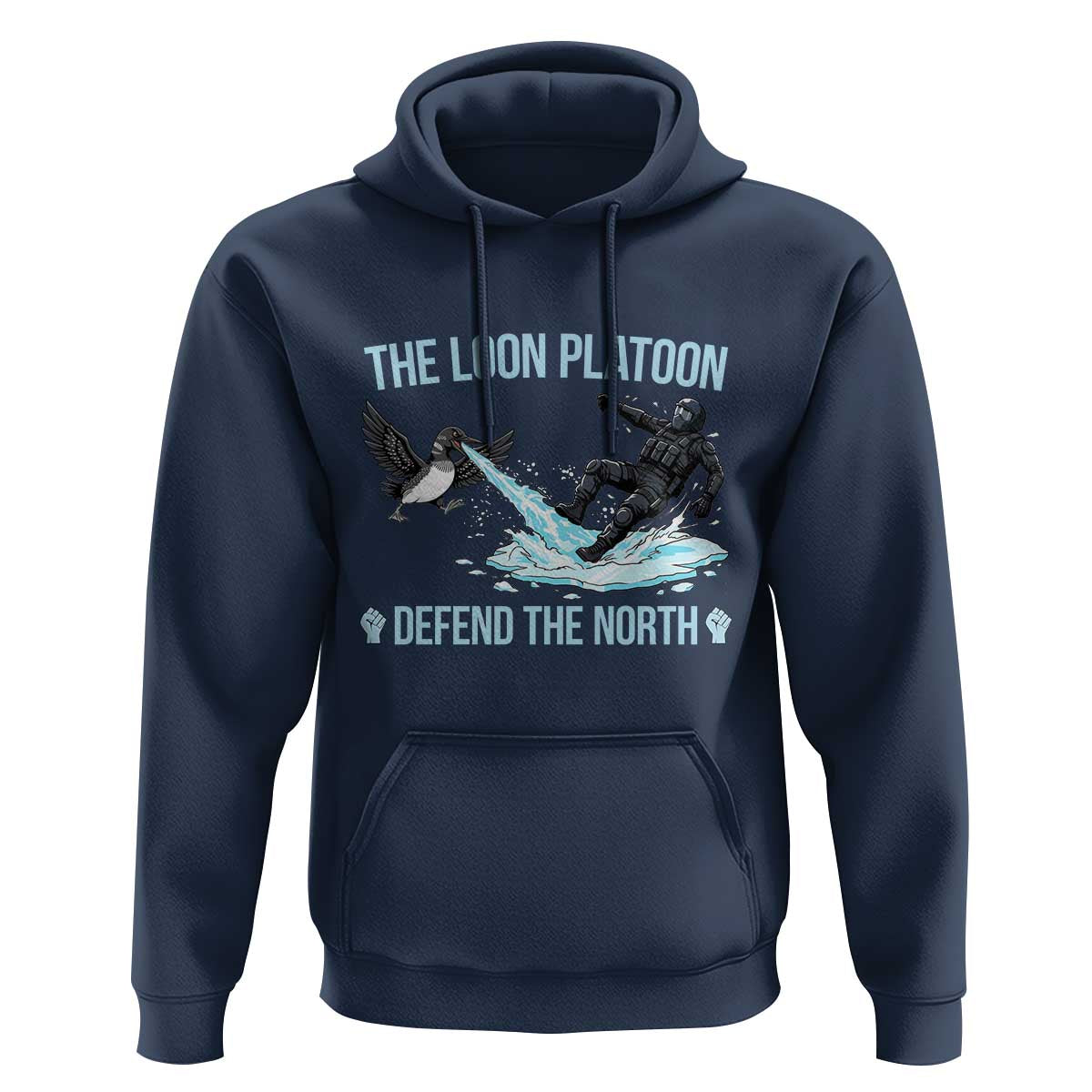 The Loon Platoon Defend The North Hoodie Minnesota State Bird Rebel