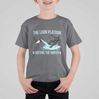 The Loon Platoon Defend The North T Shirt For Kid Minnesota State Bird Rebel