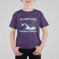 The Loon Platoon Defend The North T Shirt For Kid Minnesota State Bird Rebel