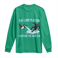 The Loon Platoon Defend The North Long Sleeve Shirt Minnesota State Bird Rebel